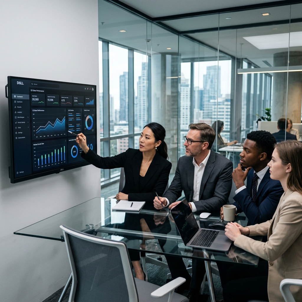 Equipe de negócios estruturando crédito empresarial